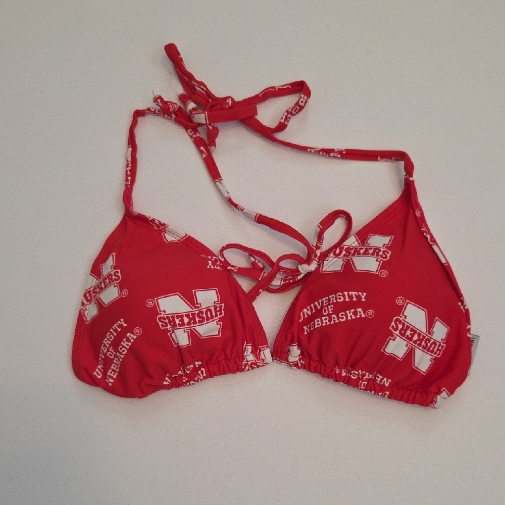 Red University of Nebraska Huskers Bikini Top